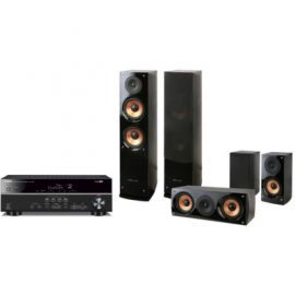 Kino domowe YAMAHA RX-V381 + Pure Acoustics NOVA 6 Czarny