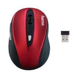 Mysz bezprzewodowa HAMA AM-8200 Czarno-czerwony w Media Markt