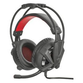 Słuchawki przewodowe dla graczy TRUST GXT 353 Vibration Headset For PS4 Czarno-czerwony