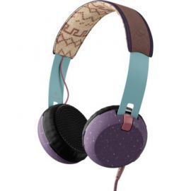 Słuchawki przewodowe SKULLCANDY Grind Tap Tech Turkusowo-fioletowe