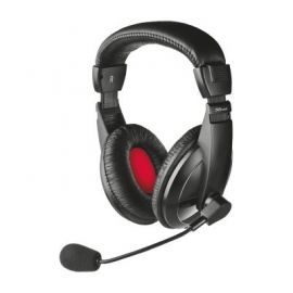 Słuchawki przewodowe TRUST PC USB Headset Czarno-czerwony UHS-330 w Media Markt