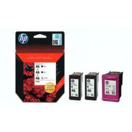 Tusz HP 46 3-pack 2x Czarny 1x Kolorowy