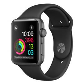 Smartwatch APPLE Watch Series 2 Koperta 42 mm z aluminium w kolorze gwiezdnej szarości z paskiem sportowym w kolorze czarnym MP062MP/A w Media Markt