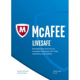 Program McAfee 2017 LiveSafe (1 rok) ESD