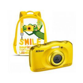 Aparat NIKON Coolpix W100 Żółty + Plecak