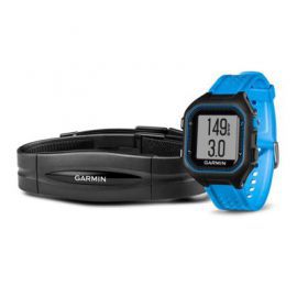 Zegarek sportowy z GPS GARMIN Forerunner 25 HRM + Czujnik tętna Czarno-niebieski 010-01353-51