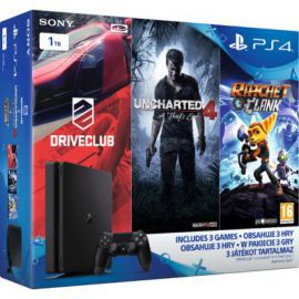 Konsola SONY PlayStation 4 1TB D Chassis + DriveClub + Uncharted 4: Kres Złodzieja + Ratchet & Clank w Media Markt
