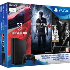 Konsola SONY PlayStation 4 1TB D Chassis + DriveClub + Uncharted 4: Kres Złodzieja + The Last of Us Remastered w Media Markt