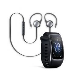 SmartWatch SAMSUNG Gear Fit 2 L Czarny + słuchawki Level Active