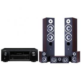 Kino domowe DENON AVR-X520BT Czarny + Wilson Movix 5.0 Wenge w Media Markt