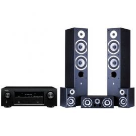 Kino domowe DENON AVR-X520BT + Wilson Movix 5.0 Czarny