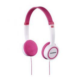 Słuchawki przewodowe THOMSON HED1105 Różowo-biały w Media Markt