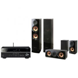 Kino domowe YAMAHA MusicCast RX-V483 + Pure Acoustics NOVA 6 Czarny