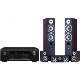 Kino domowe DENON AVR-X1400H Czarny + Wilson Movix 5.0 Wenge