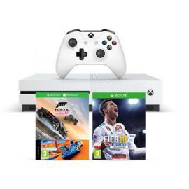 Konsola MICROSOFT Xbox One S 500 GB + Forza Horizon 3 + Dodatek Forza Horizon 3: Hot Wheels + FIFA 18 + Xbox Live Gold 6 miesięcy w Media Markt