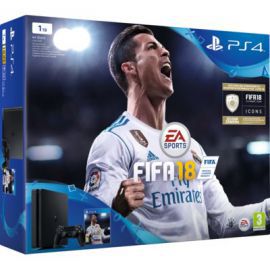 Konsola SONY PlayStation 4 Slim 1TB D Chassis Czarna + FIFA 18 + Playstation Plus 14 dni w Media Markt