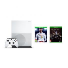 Konsola MICROSOFT Xbox One S 500 GB + Śródziemie: Cień Wojny + FIFA 18 + Xbox Live Gold 6 miesięcy w Media Markt