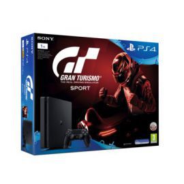 Konsola SONY PlayStation 4 Slim 1TB E Chassis Czarna + Gran Turismo Sport + To jesteś Ty Voucher + Playstation Plus 14 dni