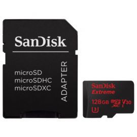 Produkt z outletu: Karta pamięci SANDISK Extreme microSDXC 128GB 90MB/s Class 10 UHS-I U3 V30 + adapter