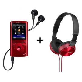 Produkt z outletu: Odtwarzacz SONY NWZ-E384R + słuchawki MDR-ZX310R