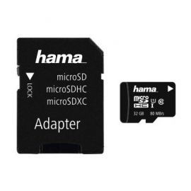 Produkt z outletu: Karta pamięci HAMA microSDHC 32GB Class 10 UHS-I 80MB/s + adapter