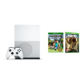 Produkt z outletu: Konsola MICROSOFT Xbox One S 500 GB + Minecraft: Xbox One Edition Favorites Pack + Far Cry Primal + 2x 3 mies. Live Gold