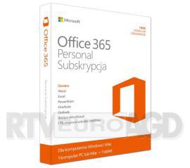 Microsoft Office 365 Personal PL 1stan/1rok w RTV EURO AGD