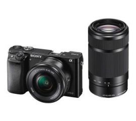 Sony Alpha a6000 (ILCE-6000Y) + 16-50 mm + 55-210 mm (czarny)
