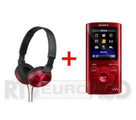 Sony NWZ-E384 (czerwony) + słuchawki MDR-ZX310 (czerwony) w RTV EURO AGD