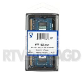 Kingston DDR3 4GB KVR16LS11/4 SODIMM w RTV EURO AGD