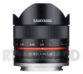 Samyang 8mm f/2.8 UMC Fisheye II Fujifilm X (czarny) w RTV EURO AGD