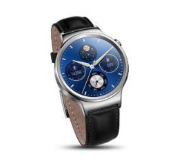 Huawei Watch (srebrny) + czarny skórzany pasek w RTV EURO AGD