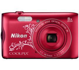 Nikon Coolpix A300 (czerwony z ornamentem)