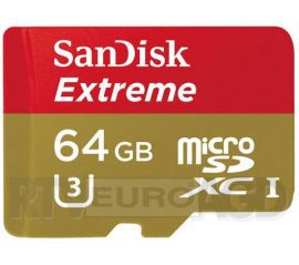 SanDisk Extreme microSDXC UHS-I U3 4K 64GB w RTV EURO AGD