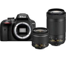 Nikon D3400 + AF-P 18-55 VR + AF-P 70-300 VR (czarny)