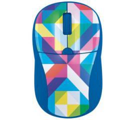 Trust Primo Wireless Mouse - blue geometry