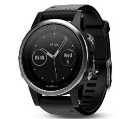 Garmin Fenix 5S (srebrny z czarnym paskiem)