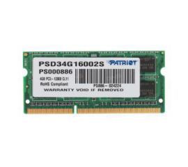 Patriot PSD34G16002S DDR3 4GB 1600 CL11 SODIMM w RTV EURO AGD