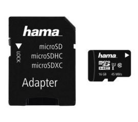 Hama microSDHC 16GB Class 10 UHS-I 45MB/s + Adapter SD w RTV EURO AGD