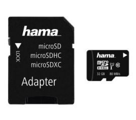 Hama microSDHC 32GB Class 10 UHS-I 80MB/s + Adapter SD w RTV EURO AGD