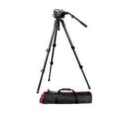 Manfrotto Statyw 535 Carbon + głowica 504HD + torba 100PN