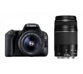 Canon EOS 200D + EF-S 18-55mm III + EF 75-300mm III (czarny)