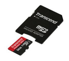 Transcend Premium microSDXC Class 10 64GB w RTV EURO AGD