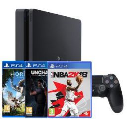 Sony PlayStation 4 Slim 1TB + 3 gry