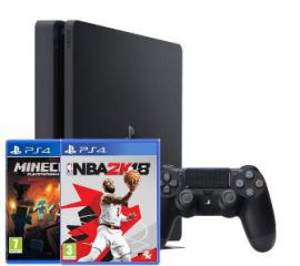 Sony PlayStation 4 Slim 500GB + 2 gry