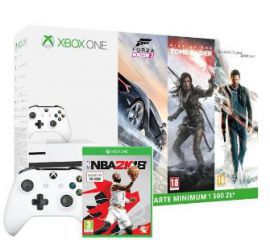 Xbox One S 500GB + Forza Horizon 3 + Rise of the Tomb Raider + Quantum Break + NBA 2K18 + pad w RTV EURO AGD