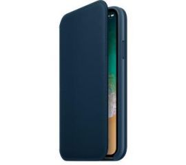 Apple Leather Folio iPhone X MQRW2ZM/A (galaktyczny błękit) w RTV EURO AGD
