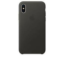 Apple Leather Case iPhone X MQTF2ZM/A (grafitowy)
