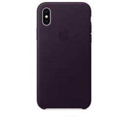 Apple Leather Case iPhone X MQTG2ZM/A (oberżyna) w RTV EURO AGD