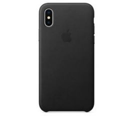 Apple Leather Case iPhone X MQTD2ZM/A (czarny)